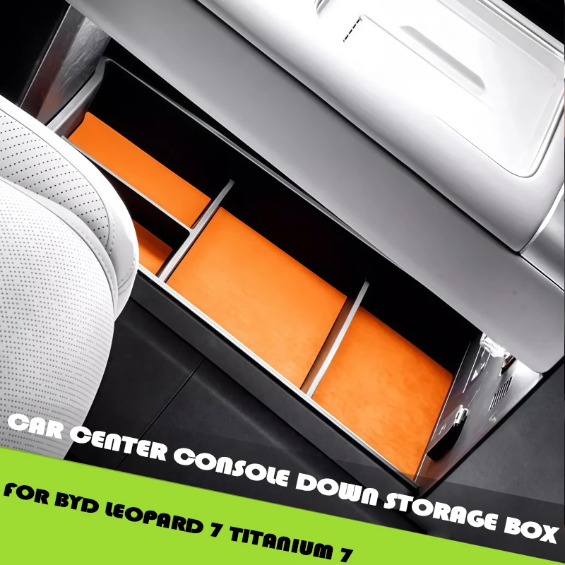 

Органайзер для центральной консоли автомобиля, подходит для BYD Leopard 7 Titanium 7, высококачественные модифицированные детали для тюнинга салона из алькантары