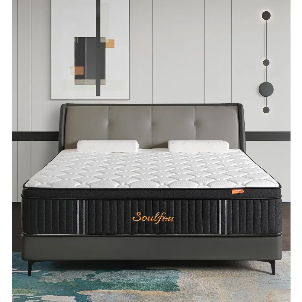 Full Size Mattress,12 Inch Hybrid Full Mattress in a Box with Memory Foam & Individual Pocket Spring for Edge Support,Pressure R