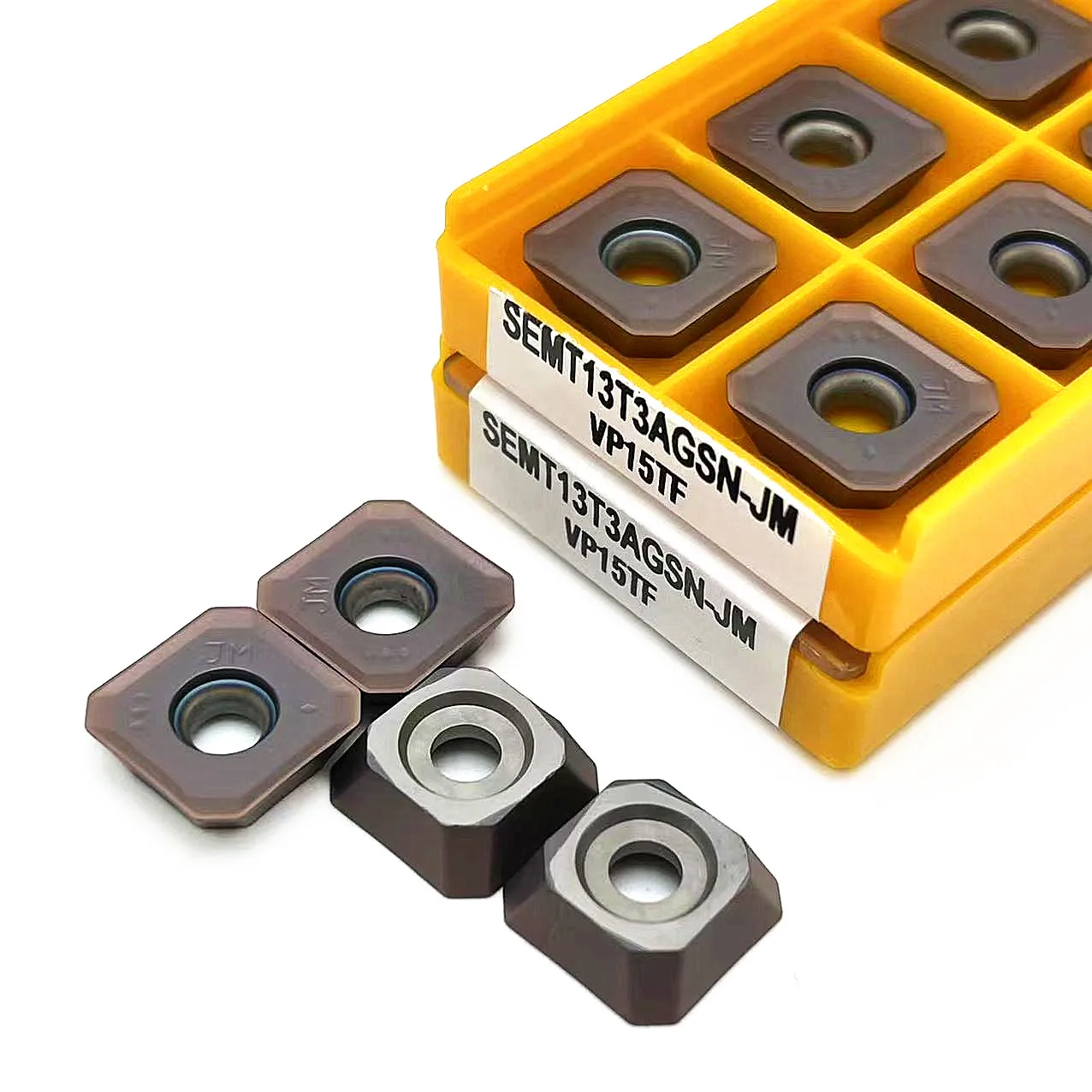 Inserto per tornitura muslimah JM VP15TF inserto in metallo duro utensile per tornitura inserto per fresatura CNC SEMT 13 t3 utensile per tornio strumento per alesatura SEMT13T3