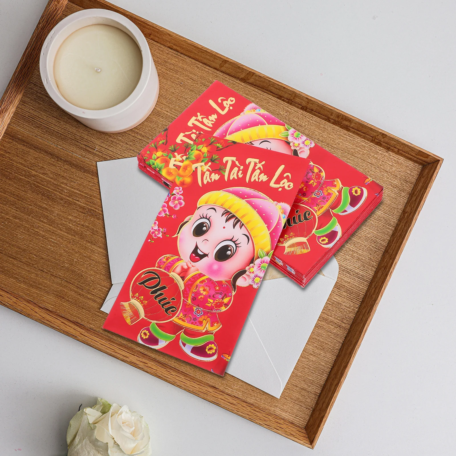 36pcs New Year Packets 2025 Snake Year Spring Festival Red Envelopes Chinese Style Money Pouches Festival Gift Bags Paper Red