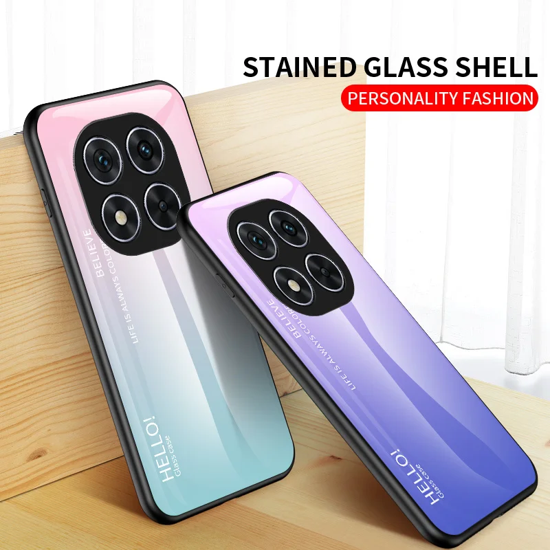 สําหรับXiaomi Redmiหมายเหตุ 14 Pro 5GกรณีGradientกระจกนิรภัยฮาร์ดปกหลังเคสโทรศัพท์สําหรับXiaomi Redmiหมายเหตุ 14 Pro 5G