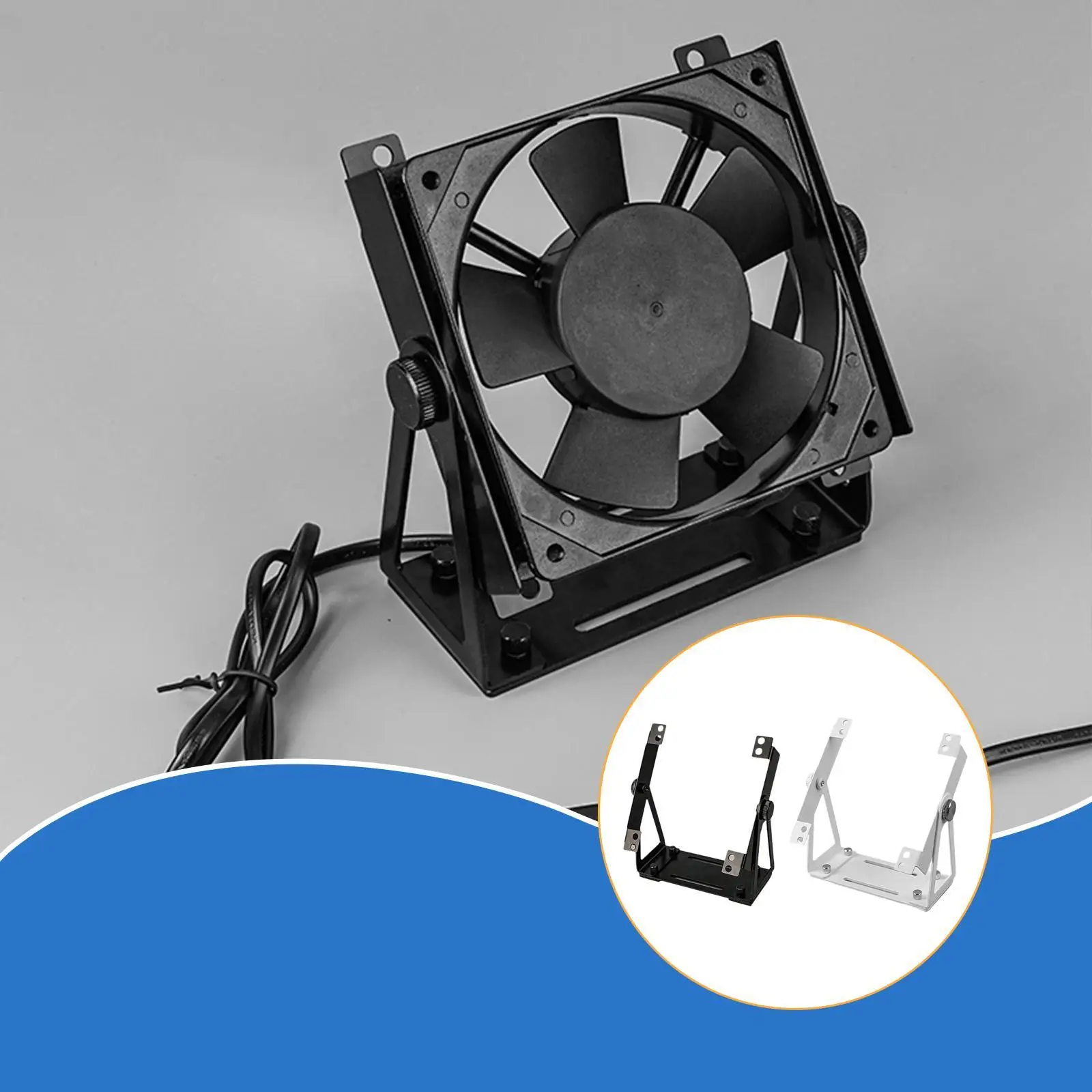 

2x PC Case External Fan Brackets 360 Degree Pivoting Multipurpose Fans Holder Fan Stand
