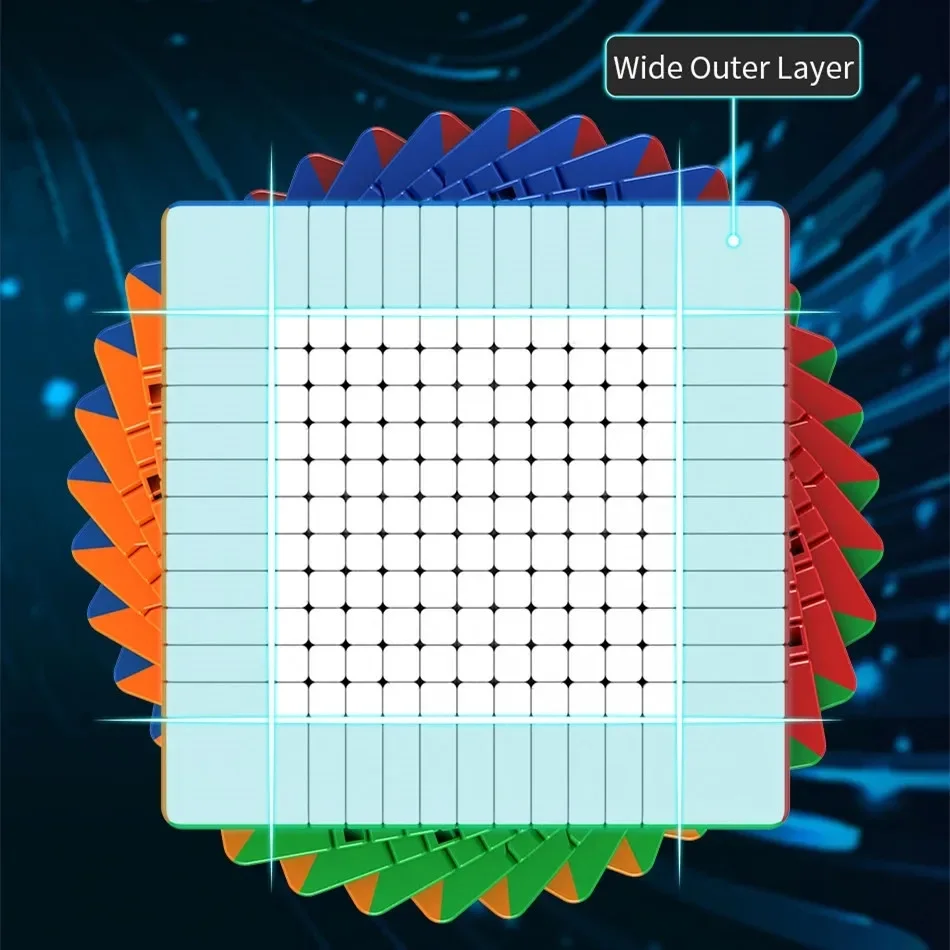 [ECube] MoYu Meilong 13x13 Magic Cube Stickerless Magic Cube  Puzzle Professional cubo magico Children Kids Gift Educational Toy