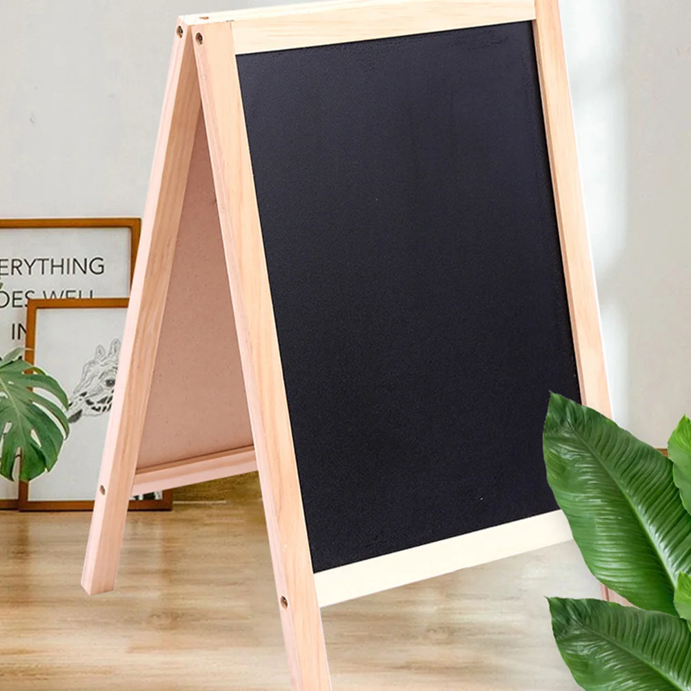 

2 Pcs Double Sided Small Whiteboard Kids Chalkboard Wood Writing Board Reusable Erasable Drawing Board Compact