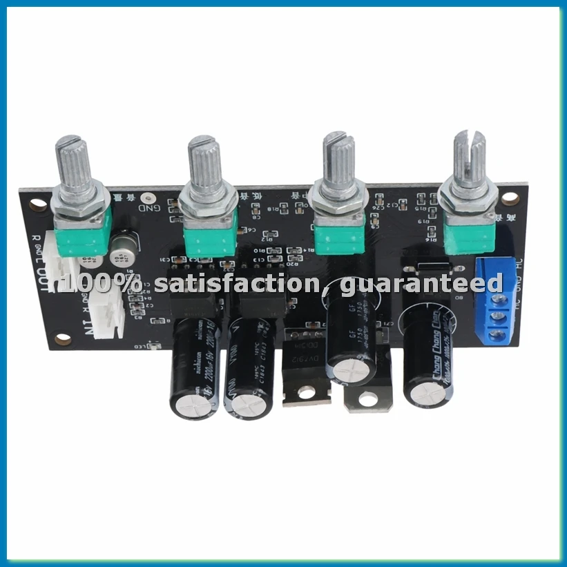 NE5532 Amplifier Tone Preamp Board Treble Bass Midrange Volume Tone Control Adjustment Pre-Amplifier, Fixed Version-ABVM