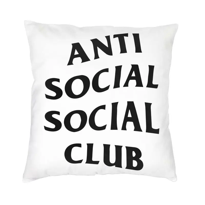 

Social Social Club Cushion Cover Sofa Decoration Square Throw Pillow Cover 40x40cm Double Sided Print Pillowcases