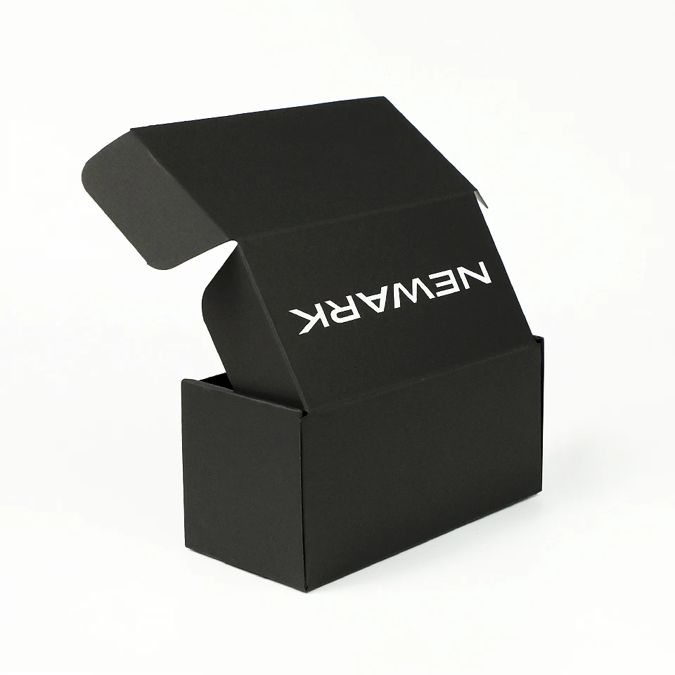 

Индивидуальный логотип, косметическая гофрированная доска, упаковка, почтовая коробка, папка, черная авиационная коробка для доставки, гофрированная упаковка