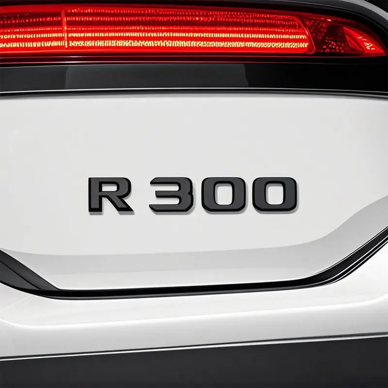 

R300 R320 R400 letter logo car stickers for mercedes benz R class w205 refit rear boot displacement number decal trunk labeling