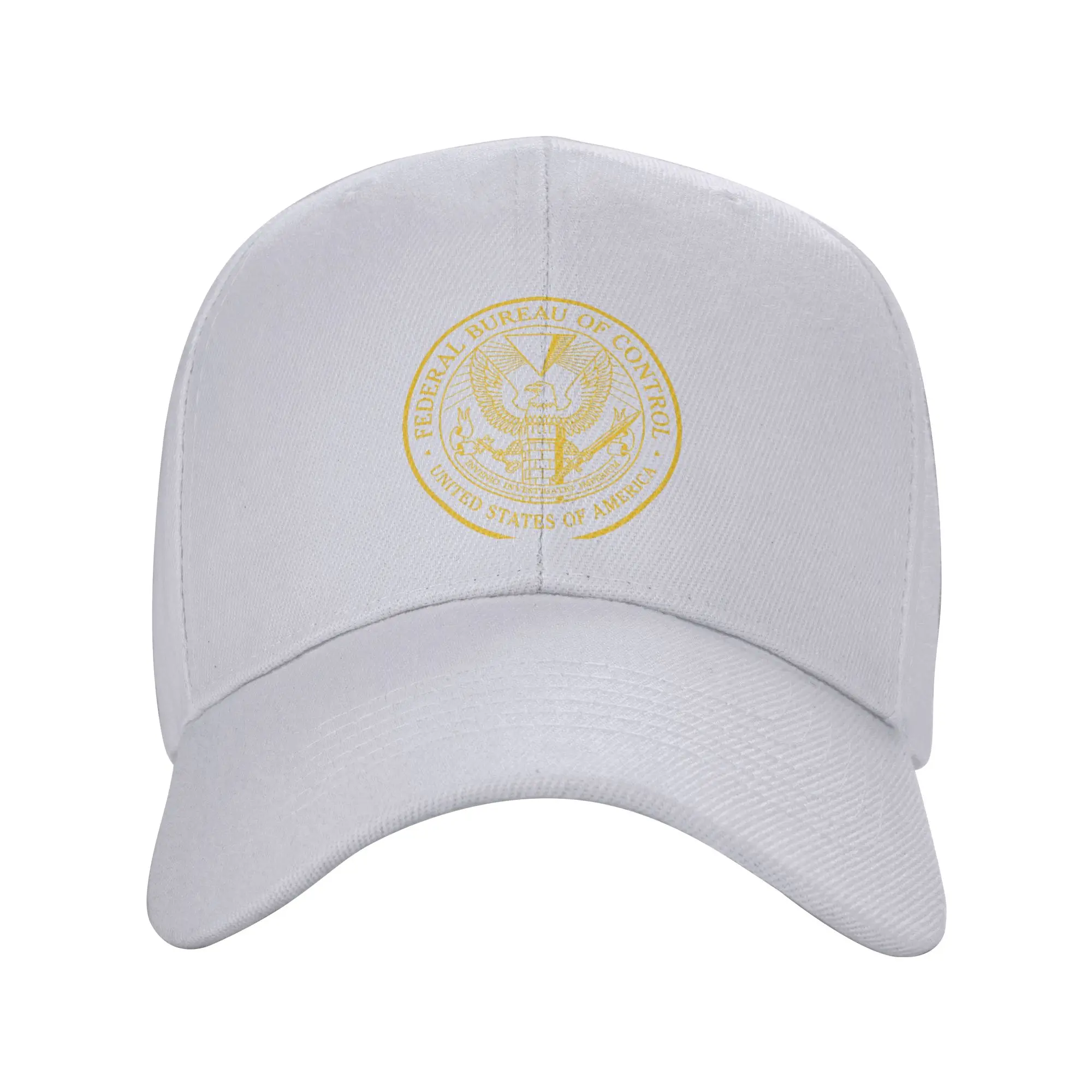 Fashion Federal Bureau of Control Control Game Logo Curved Brim Baseball Cap Denim Street Hat Men's Cap