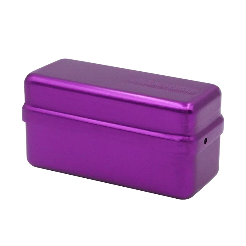 1Pc Aluminum Dental Disinfection Box 72 Holes Endo box Autoclave Sterilizer Case Diamond Burs Holder for Endo Files