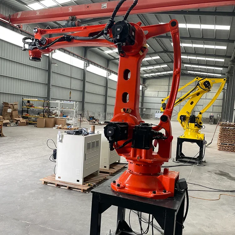 Full-automatic Carton Box Stacking Machine Robot Arm Palletizer Bags Palletizer Machine