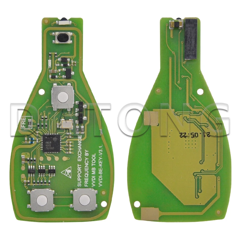 Datong World-llave de coche con Control remoto para Mercedes Benz VVDI, 315MHz/433,92 MHz, tipo BGA, compatible con VVDI MB, herramienta de reemplazo de tarjeta