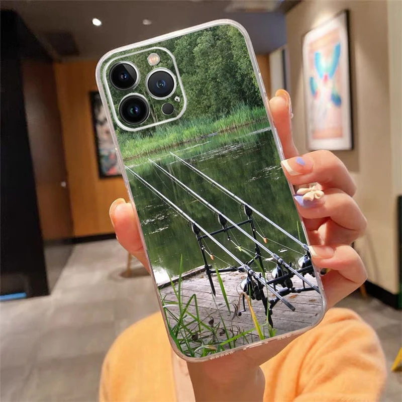 

Phone Case For iphone 17ProMax Air 16 15 14 13 Pro Max 15 16 Pro 15Plus Bass Fishing Fisherman Hunting Man