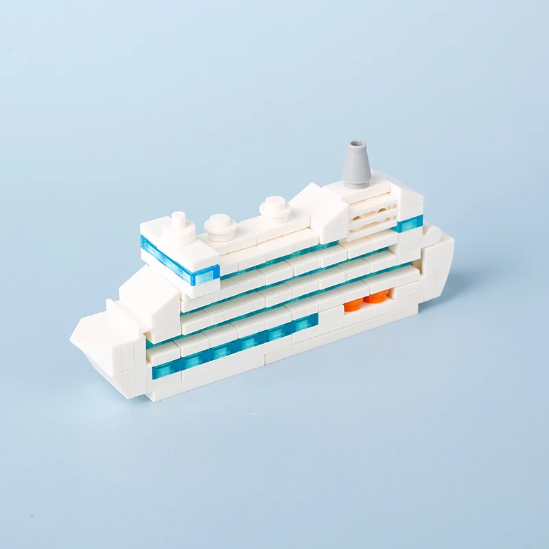 MOC City Mini Sunken Titanic Building Blocks Cargo Ship Submarine Bricks Toys Kids Gift