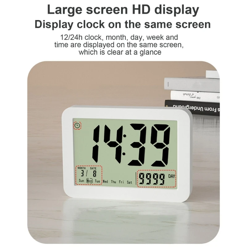 Digital Countdown Days Timer Clock 9999-Days Count Down Days Timer with Strong Magnetic Back Electronic Countdown Timer