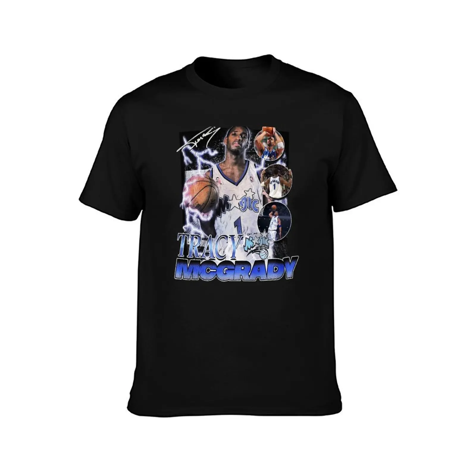 Tracy-McGrady-Orlando T-Shirt, Summer Casual Cotton Tee, Oversized Streetwear Tops, Vintage Graphic Print, Unisex Men Women