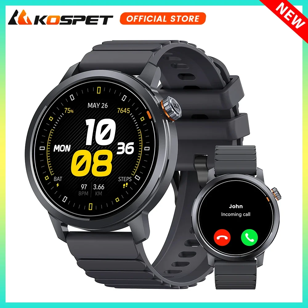 Original KOSPET ORB Smart Watch For Men Bluetooth Call IP68 