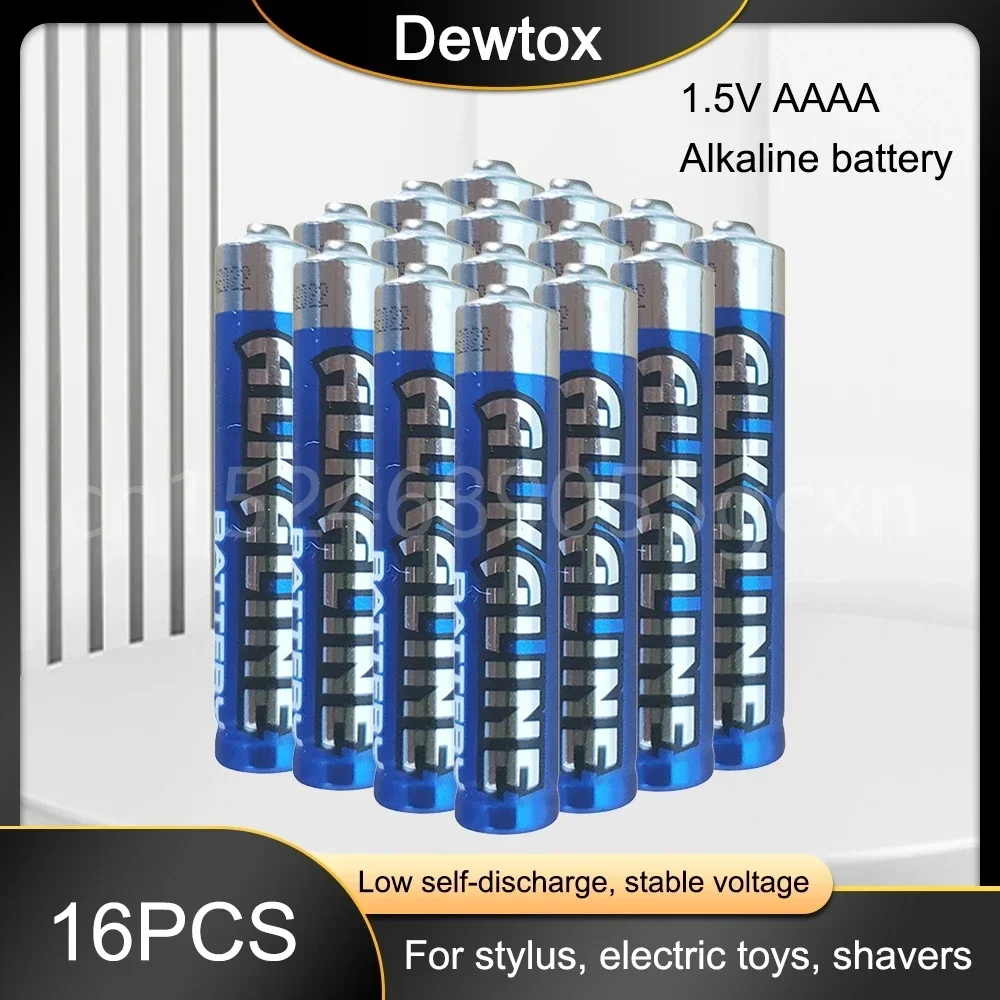 16 Uds 1,5 V E96 AAAA batería alcalina primaria batería seca bolígrafo láser batería auriculares Bluetooth