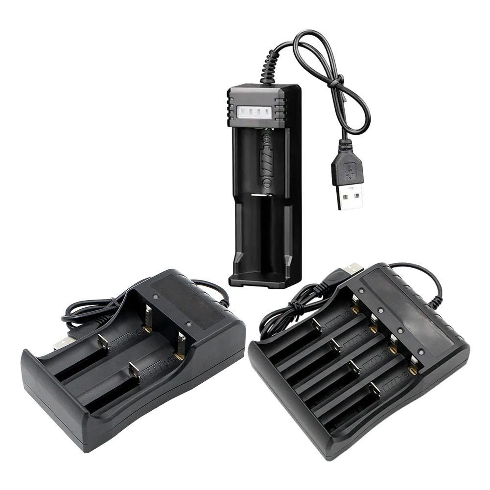 

Single Dual Slot USB Smart Battery Charger for 14500 18500 26650 3 7V Lithium Batteries with Intelligent IC Control