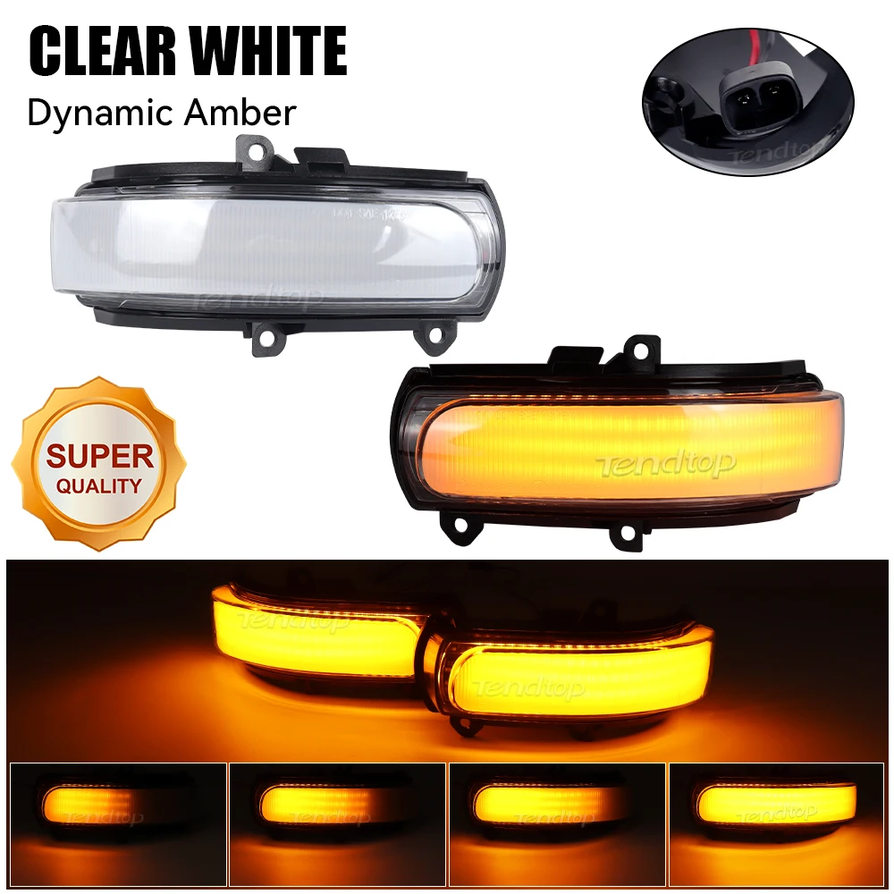 LED Dynamic Flowing Side Wing Mirror Turn Signal Light Blink For Toyota COROLLA ZELAS REIZ AURIS Scion
