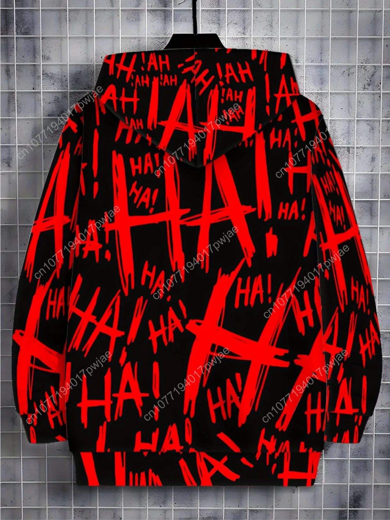 Мужская кепка на молнии с длинными рукавами, спортивная одежда, стильная красная и черная куртка с принтом граффити для активного отдыха, легкая дышащая куртка