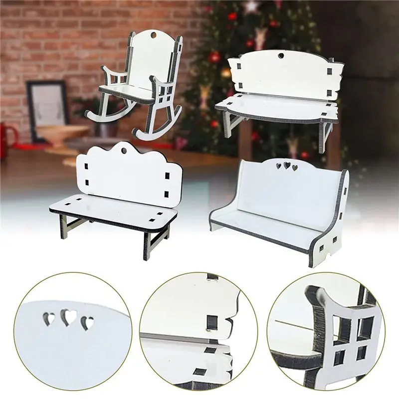 A23E-8 قطعة MDF التسامي الحلي على الوجهين التسامي الشاطئ الفراغات كرسي حلية #2