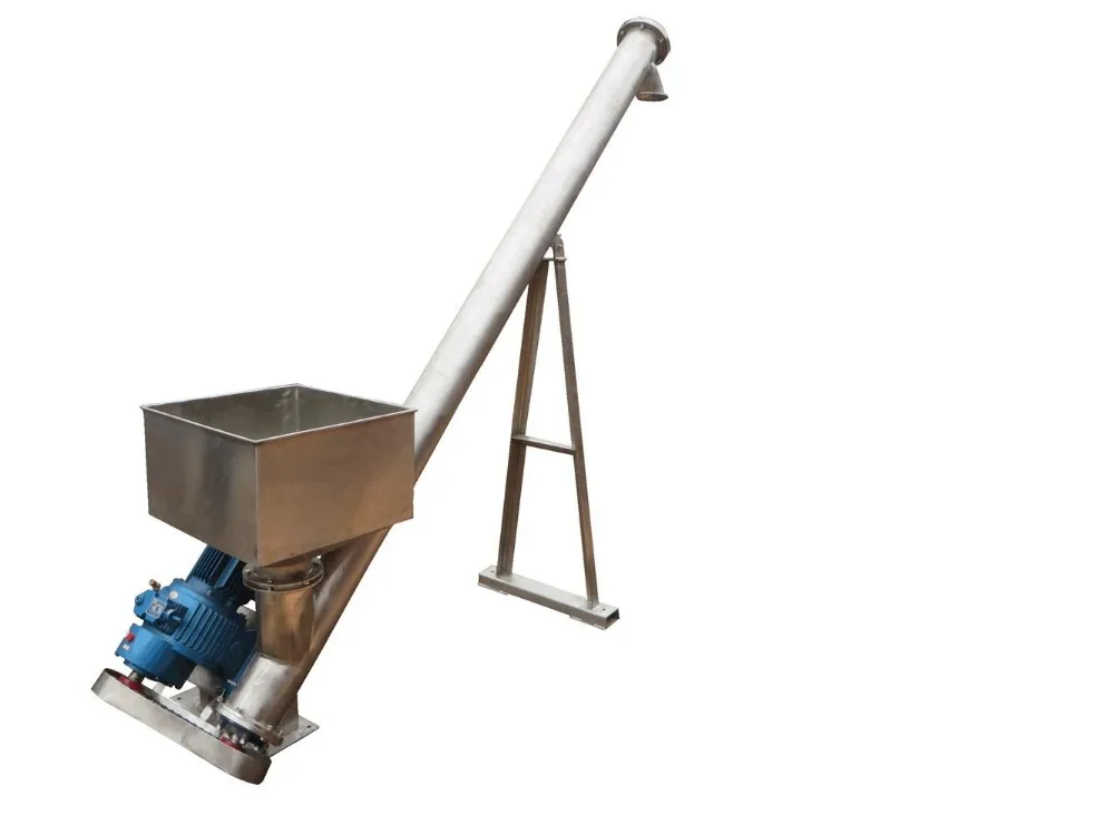 

Portable Inclined Hopper Screw Conveyor for Truck Loading Sand Transportation Heavy Industrial Belt Conveying System