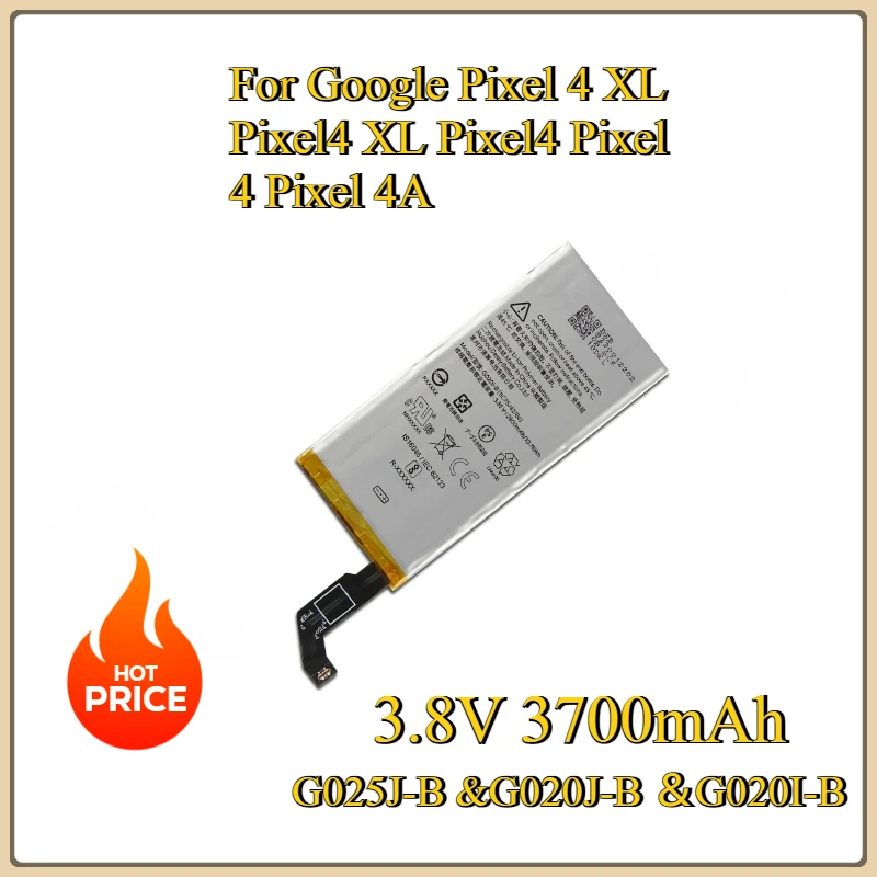 

Новая сменная батарея G025J-B G020J-B G020I-B для Google Pixel 4 XL Pixel 4 XL Pixel 4 Pixel 4 Pixel 4A Перезаряжаемая батарея