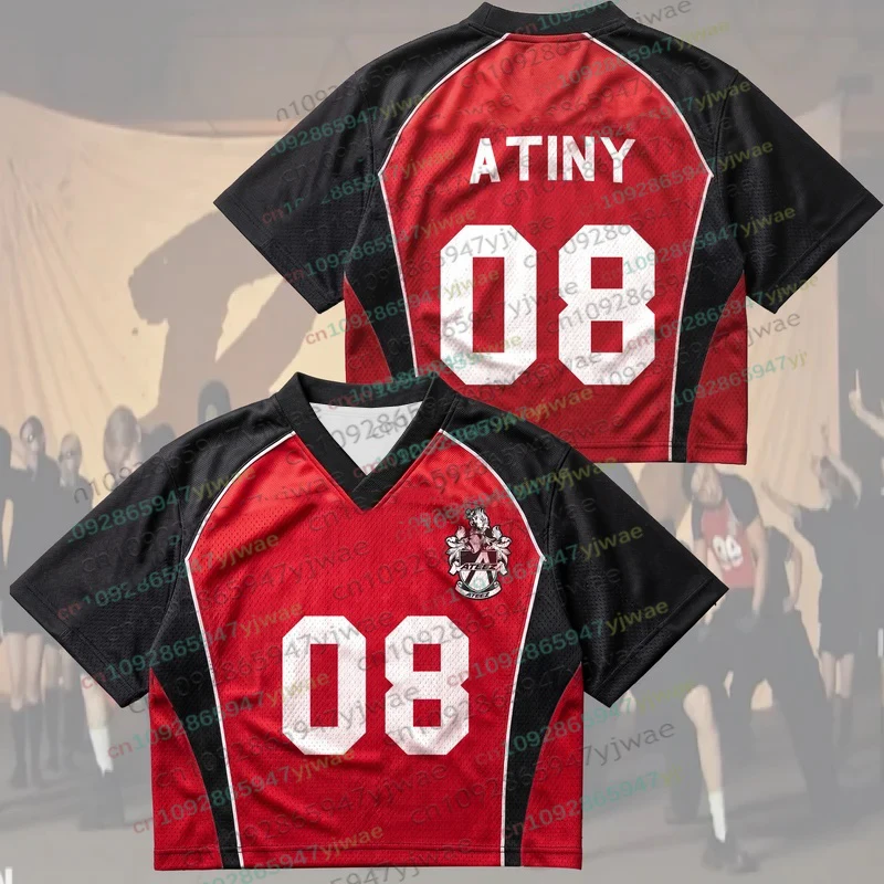 ATEEZ BAD US TV Performance Mesh Jersey Kpop Merchandise Geschenk für Fans Herbst Herren Damen Kurzarm T-Shirt Tops Kpop Fans Geschenk – Detail 7