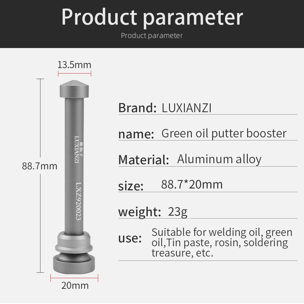 LUXIANZI Aluminum Alloy Push Rod Welding Flux Needle syringe Type General booster For household metal Solder Paste green Oil