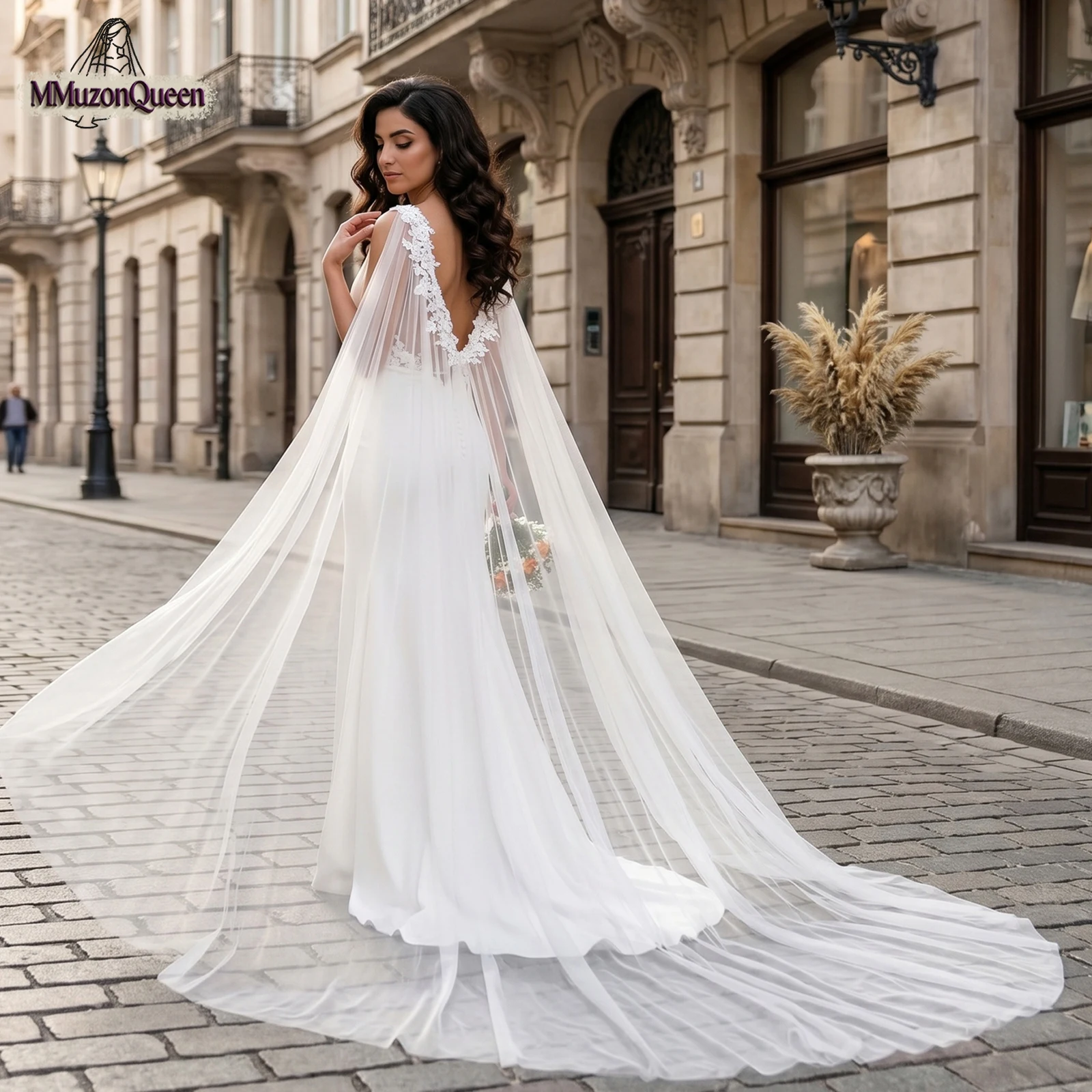 TOPQUEEN Capas Elegantes de Luxo para Mulheres, Capa de Vestido, Capa de Noiva, Bolero de Renda, Bolero Feminino Elegante Personalizável Mg56