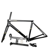 2024 New Carbon Road Bikes Frames Disc Brake C68 Bike Frame Disk Cycling Bicycle Frameset With Handlebar Stem BB T47 Frameset