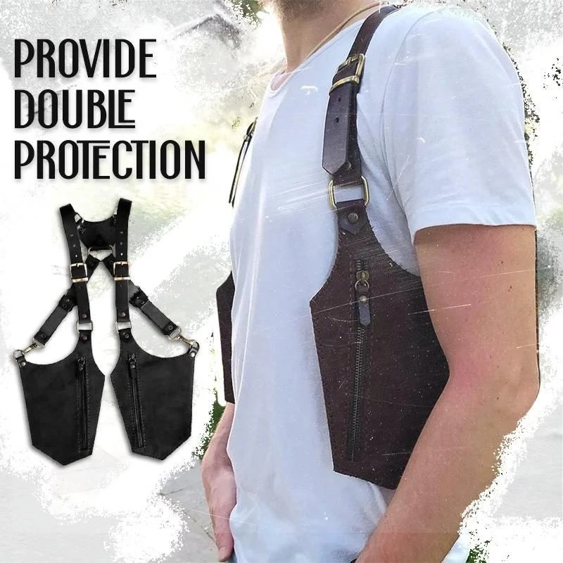 Anti Theft Secret Agent Bag Double Shoulder Armpit Bag Holster Wallet Secret Agent Service Costume Bag Phone Case Wallet