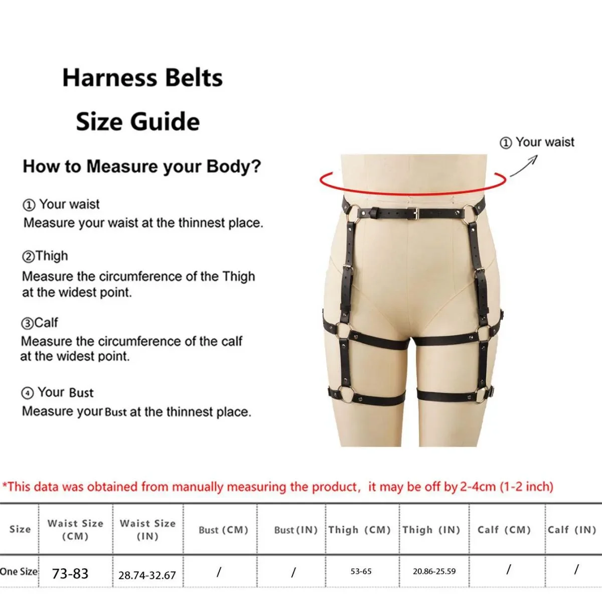 خصر نسائي جميل مثير، حزام، أرداف عبودية BDSM، ملابس عيد الميلاد، إكسسوارات غريبة