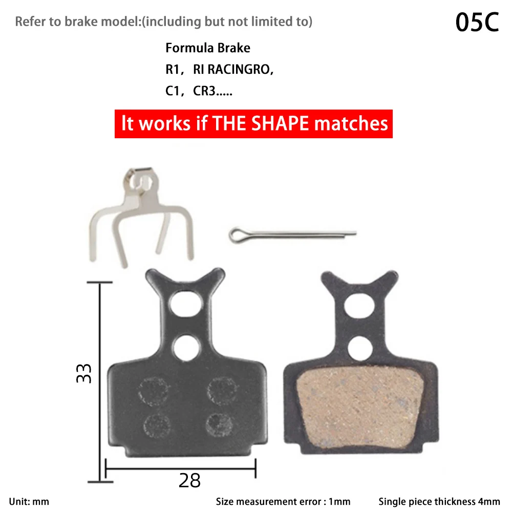 Bicycle Disc Brake Pads for Formula The One RX R1R R1 R0 T1 Mega The One FR C1 CR3 Ceramic/Resin/Copper MTB Mountain Brake Parts