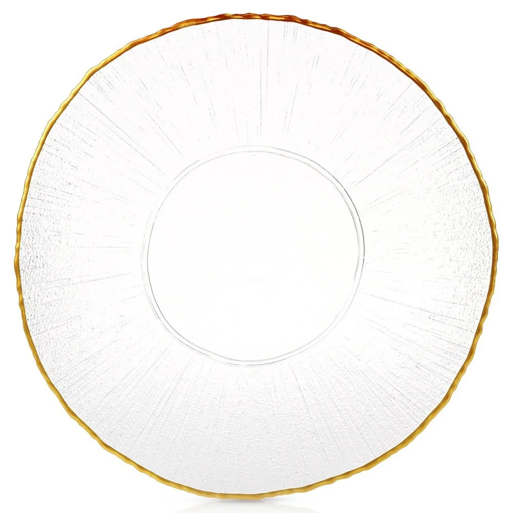 Dinerbord Ondiep Glas Goud 28 cm