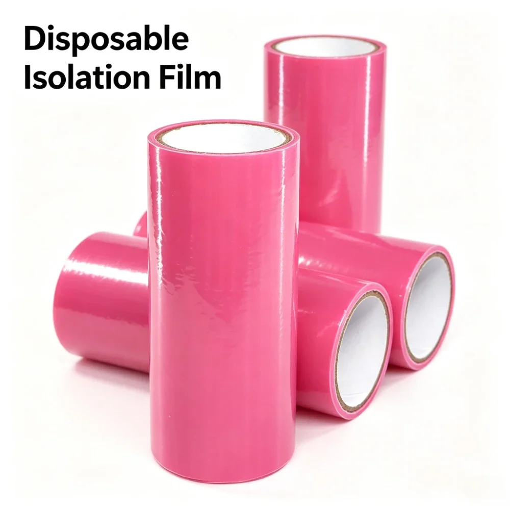 200pcs/2 Rolls,Barrier Film Tape Disposable Isolation Membrane Plastic Waterproof Tattoo Barrier Film