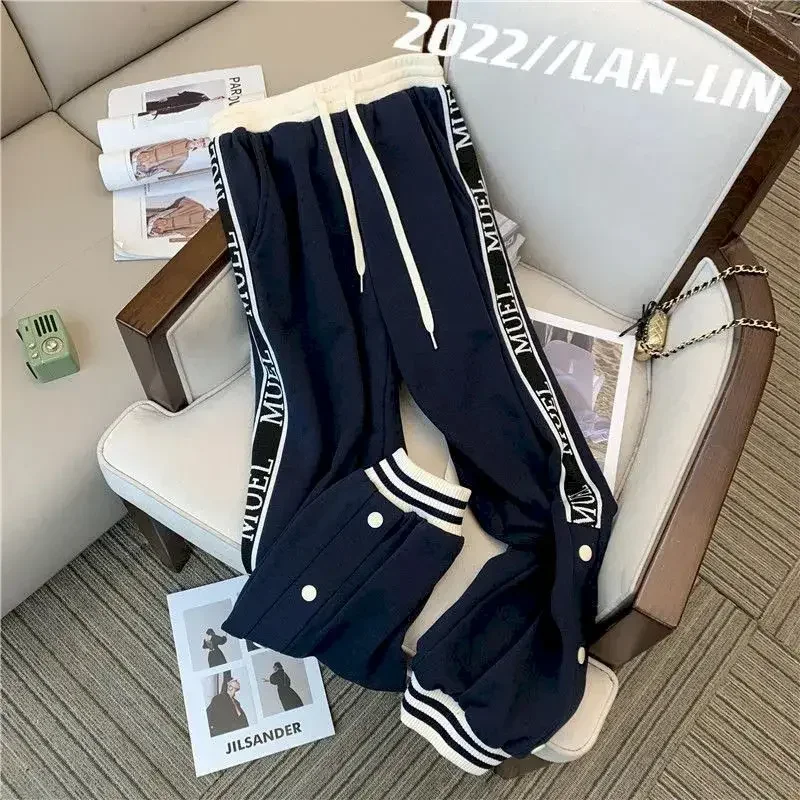 Korean Fashion Printed Women\'s Tracksuit Vintage Zip Up Hoodies Oversized+Sweatpants Sets for Women Autumn Winter Y2k Clothes