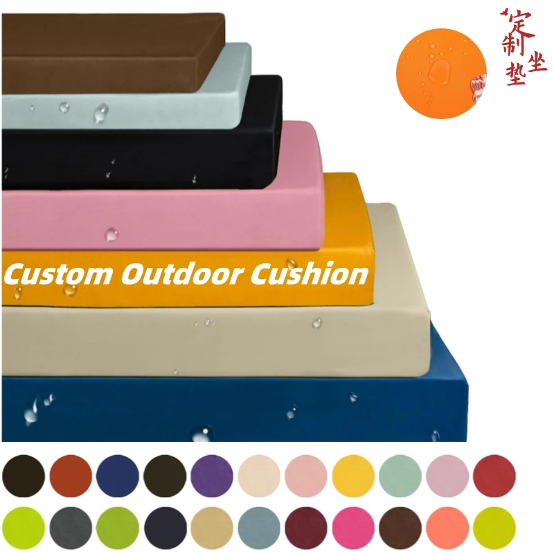 

Custom Outdoor Waterproof Bench Cushion Non Slip Washable Cushions Seat Cushion Balcony Garden Seat Cushion 3cm Sofa Cushions