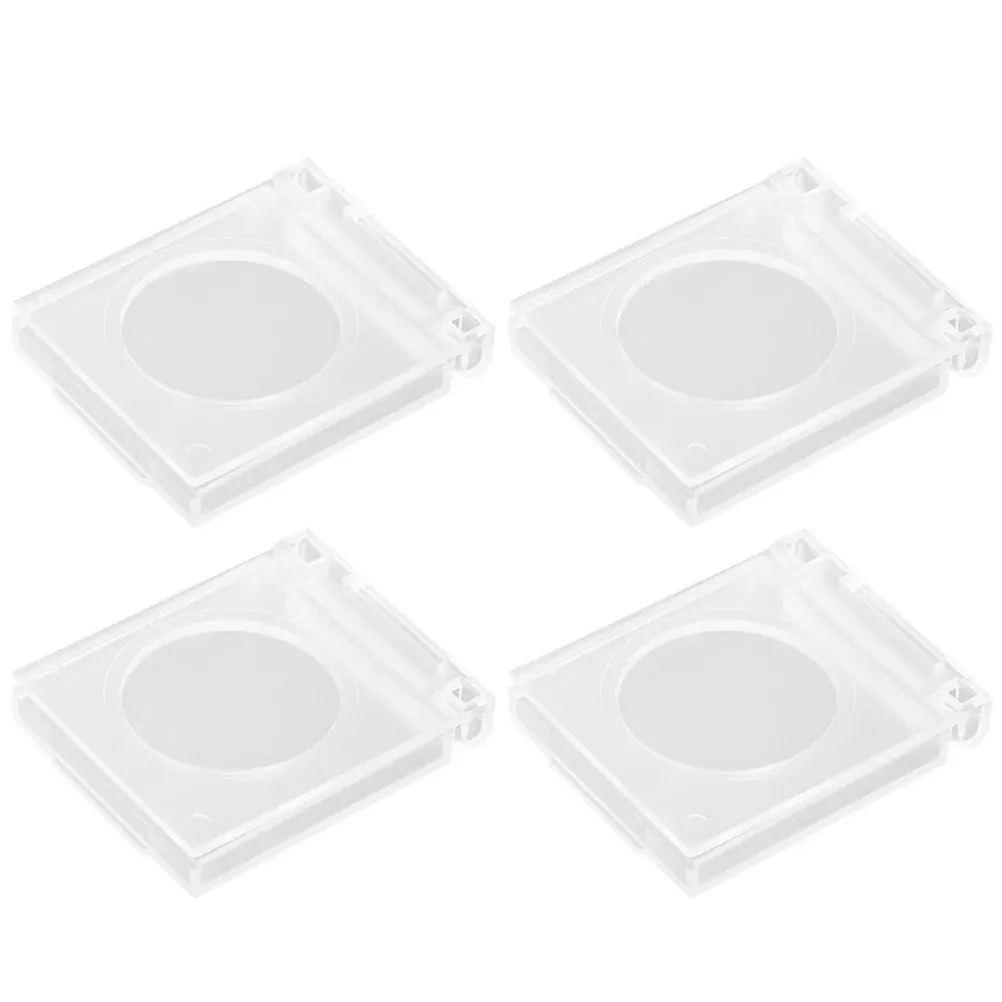 4Pcs Reliable Emergency Stop Button Covers Transparent Plastic Dustproof Waterproof Replaceable Protector for Machinery Safety