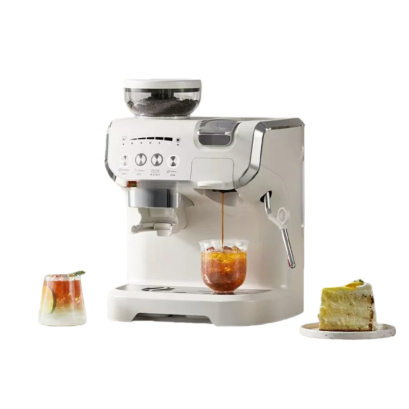 

Кофемашина 3-в-1 с функцией помола и съемным резервуаром для воды, профессиональная машина для приготовления чая и кофе