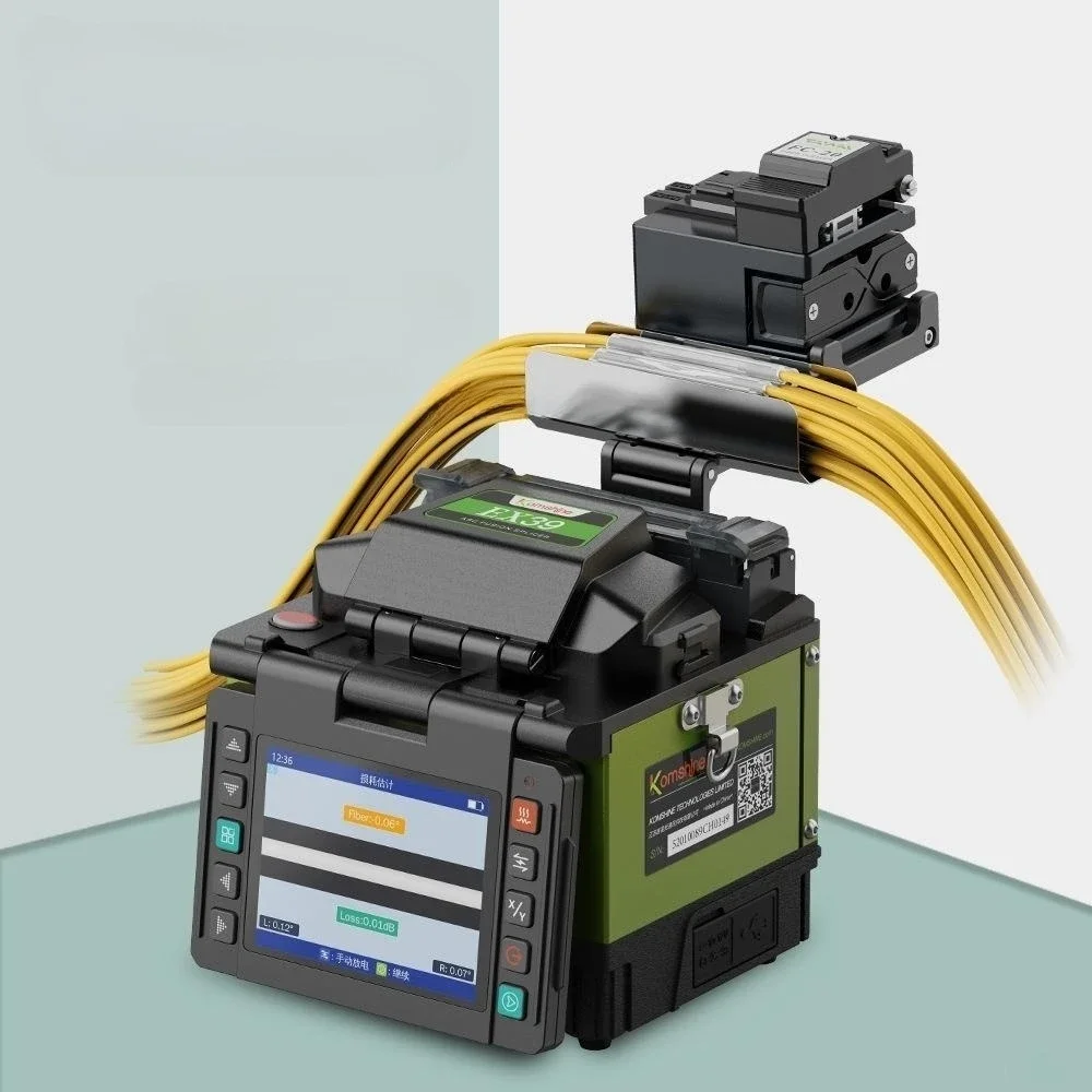 Komshine Ex39 Mini fibra Fttx Fusion Lasmachine Draagbare 0.01db Actieve Beklede Uitlijning fibra ottica Lasser Splicing Machine