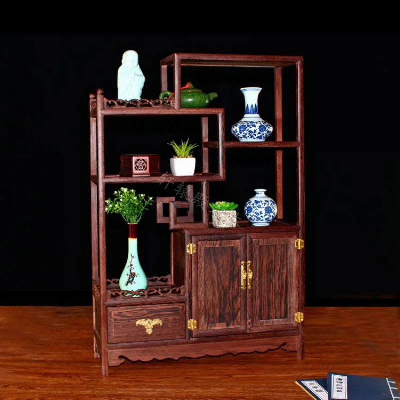 

Custom. [8547-Person] Door Frame Antique Shelf Solid Wood Style Hallway Rosewood Duobao Pavilion Tea Room Sto