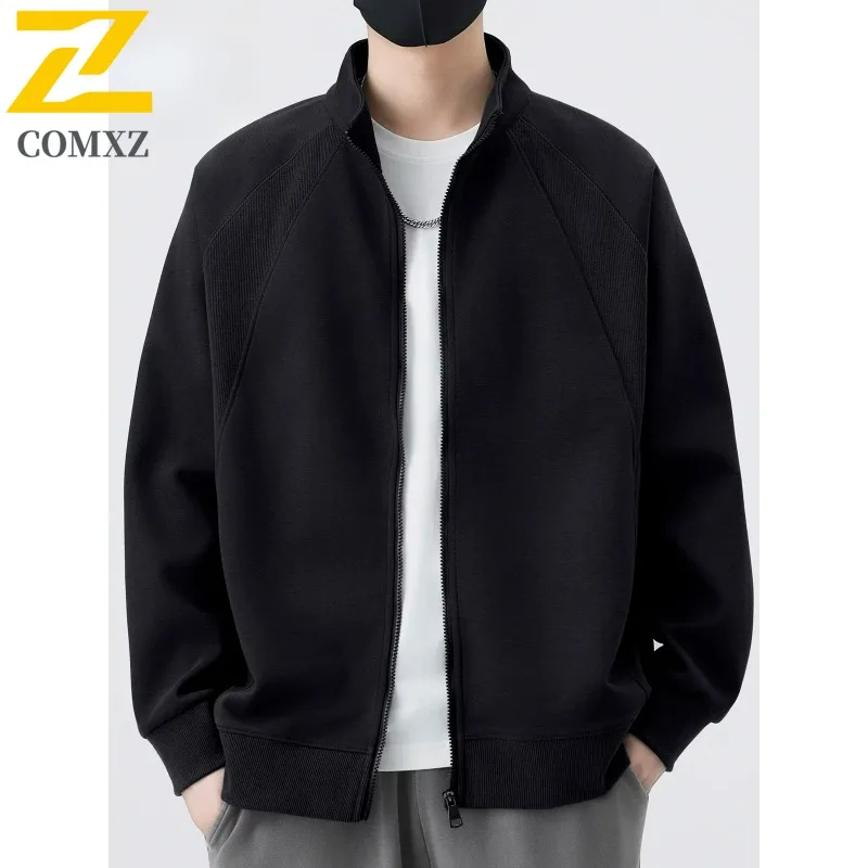 

COMXZ Мужская роскошная куртка 2025 года, многофункциональная мотоциклетная куртка для путешествий на открытом воздухе, ветрозащитная осенняя новая верхняя одежда на молнии для пешего туризма