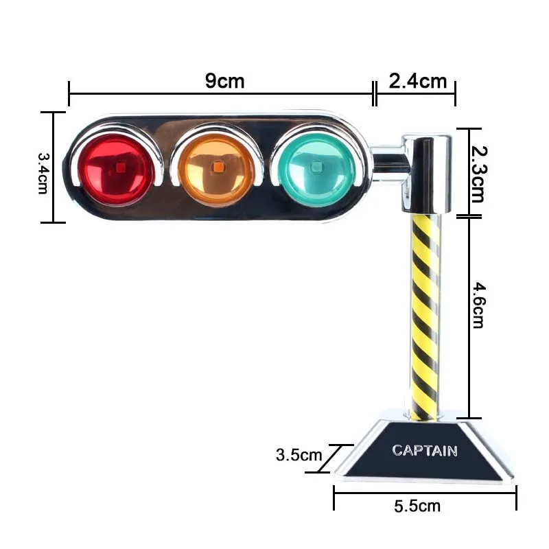 Mini Traffic Light LED Car Interior Decorative Lights 3-light 3-color Signal Lamp Universal for Car Home Office Bar Room Decor