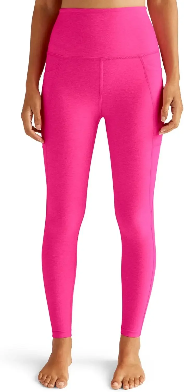 Yoga Women's Spacedye Out of Pocket High-Waisted Midi Legging