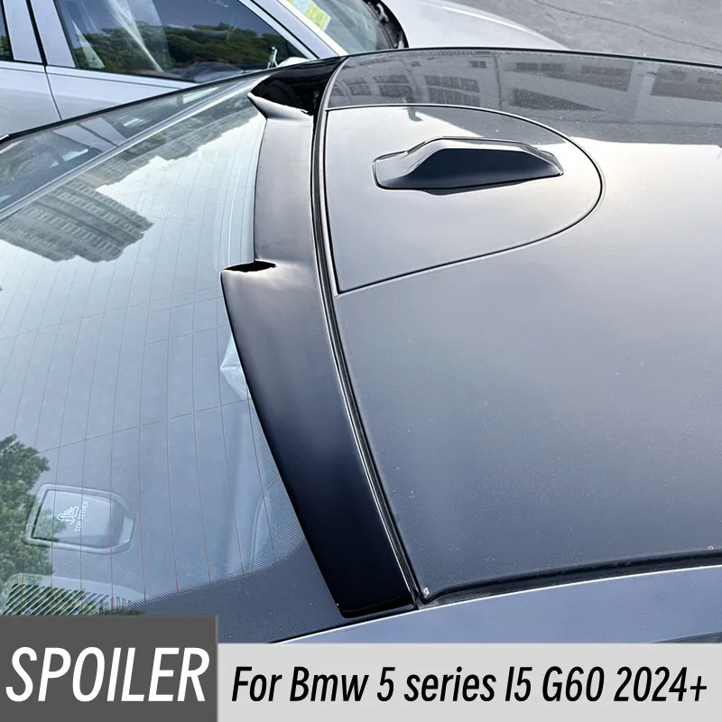 

For Bmw 5 series I5 G60 525i 530i M60 ABS Plastic Car Rear windshield Spoiler Wings Black Carbon Exterior Tuning Accessories
