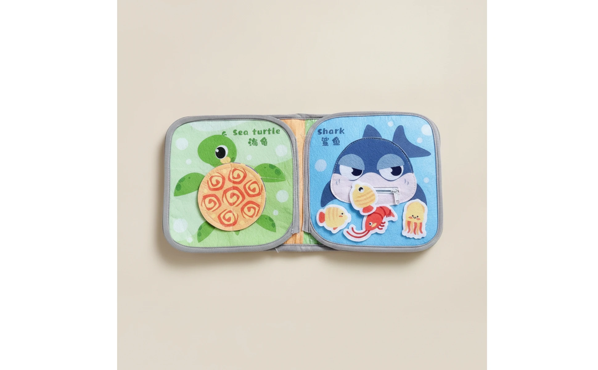 Cloth Book with Hook-and-Loop Early-Learning Baby Soft Book Sensory Educational Toy Long-Lasting Hands-on Learning for Babies Cloth Book with Hook-and-Loop Early-Learning Baby Soft Book Sensory Educational Toy Long-Lasting Hands-on Learning for Babies