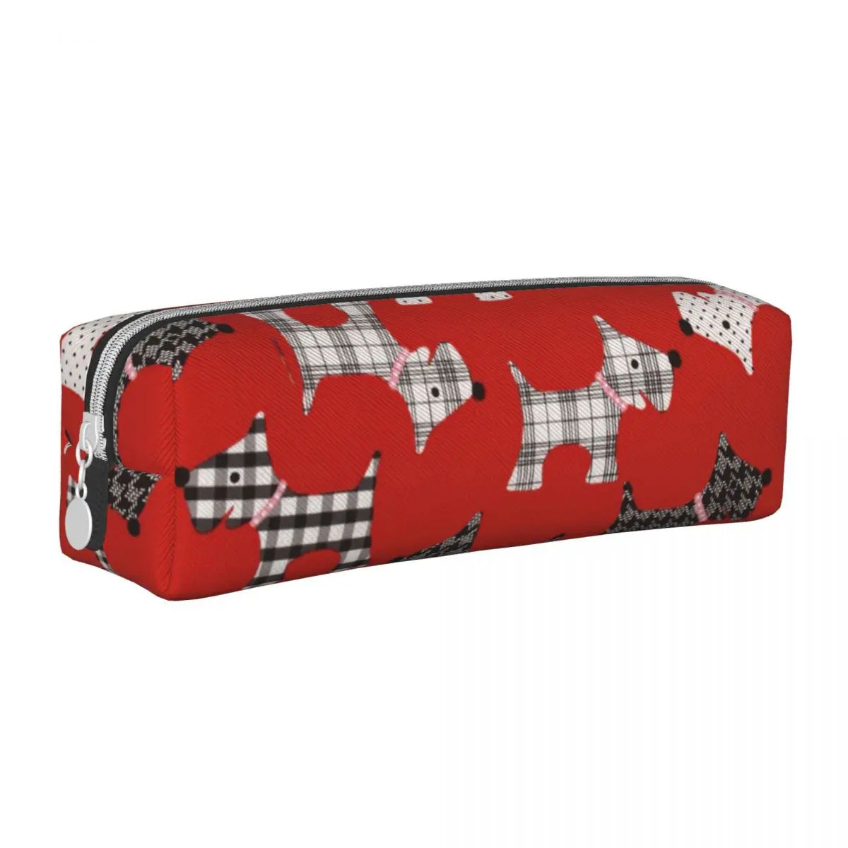 Classic Vintage Scottie Dog Pencil Case Scottish Terrier Pencil Pouch Pen for Student Large Storage Bag Office Gifts Stationery