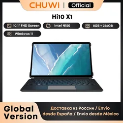 CHUWI Hi10 X1 2 In 1 Tablet 10.1inch Display Intel N150/i3-10100Y Processor LPDDR5 8GB RAM 256GB SSD Windows 11 Tablets PC WiFi6